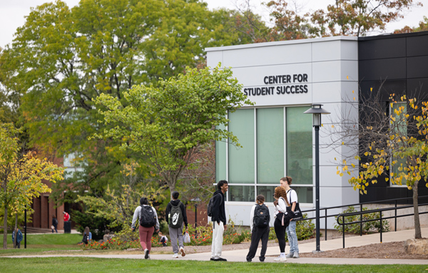 students outside of the Center for Student Success