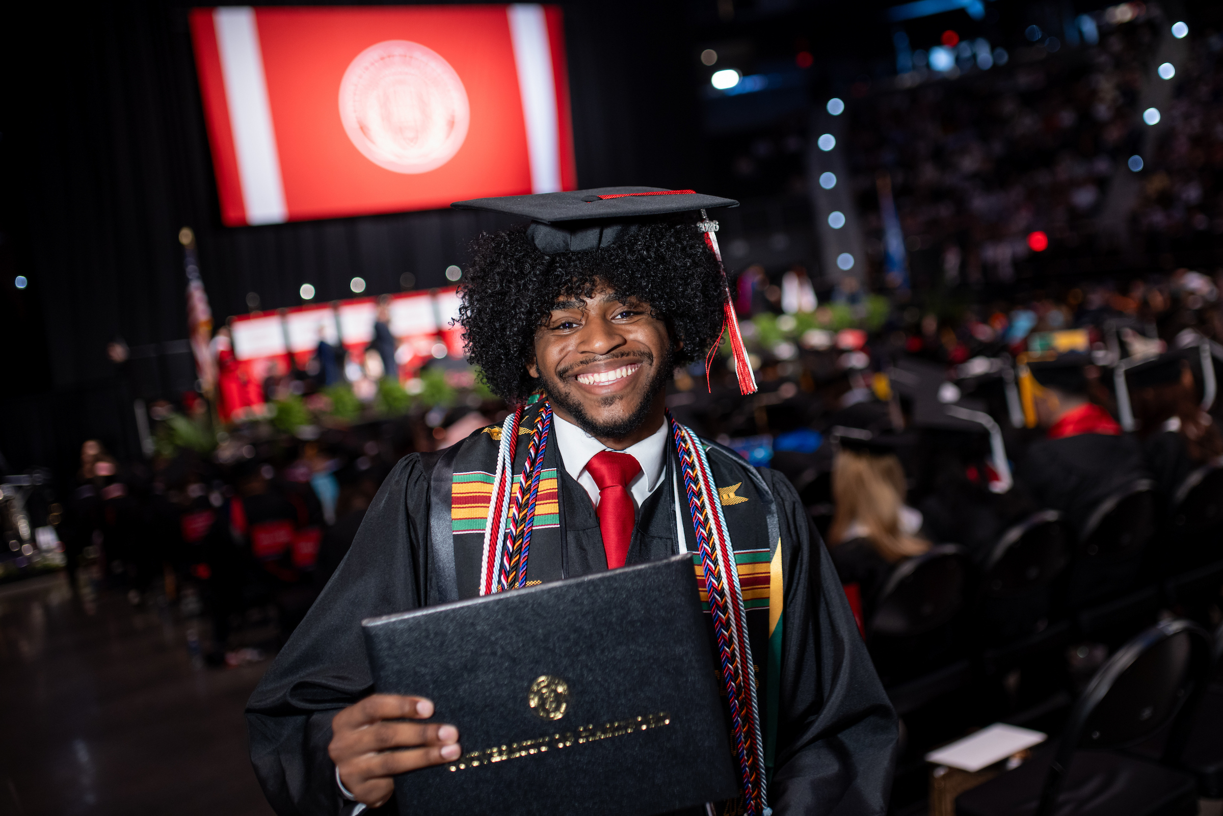 a student graduating