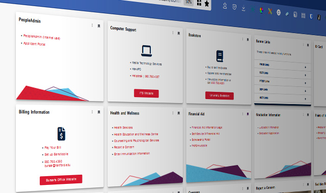 MyUHart Customizable Dashboard