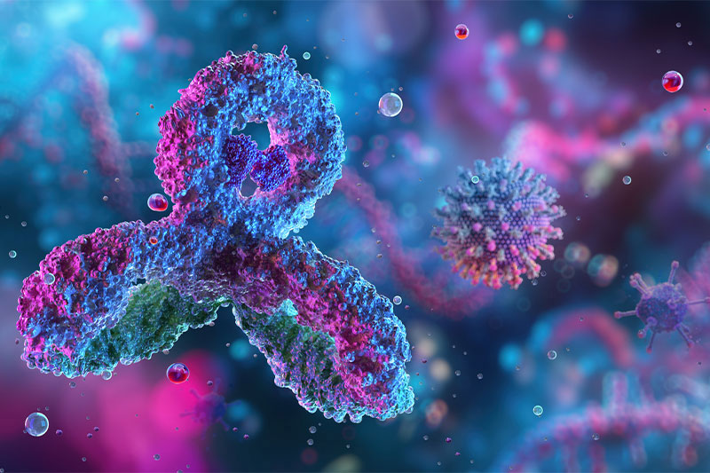 image of germs under a microscope