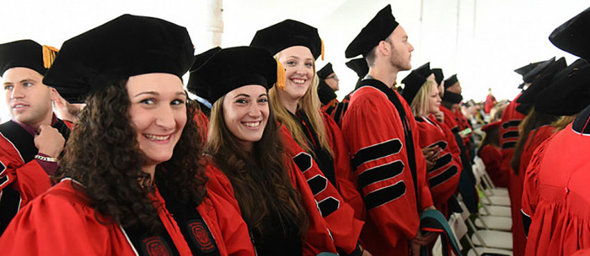 PsyD students at Commencement. 