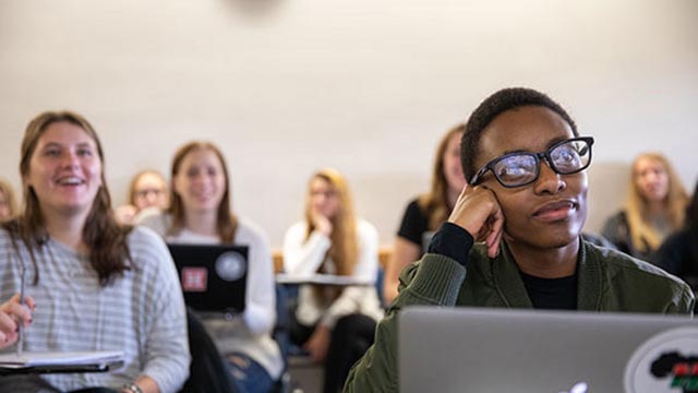 Students in classroom.