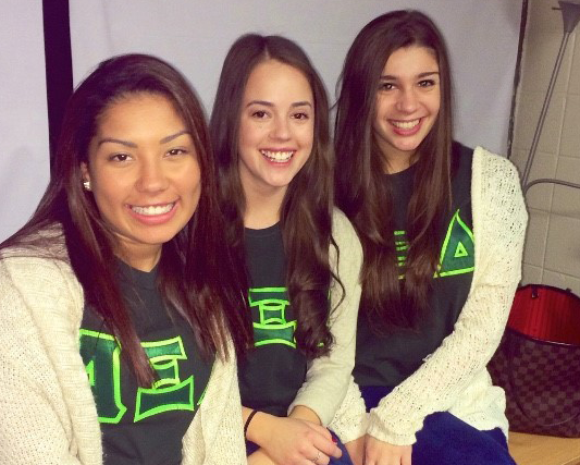 Schwartz with her sorority sisters