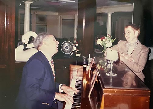 Gil Perlroth and Cynthia Perlroth at piano