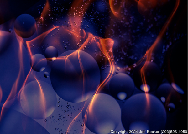 molecular photo of fire and oil