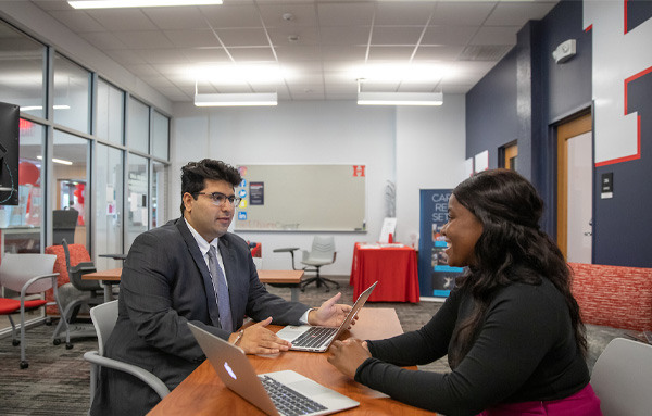 students in discussion