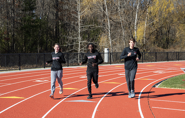 athletes on the track