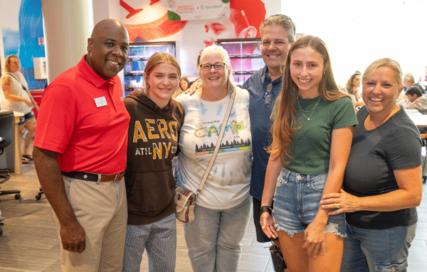students walking near the Hursey Center