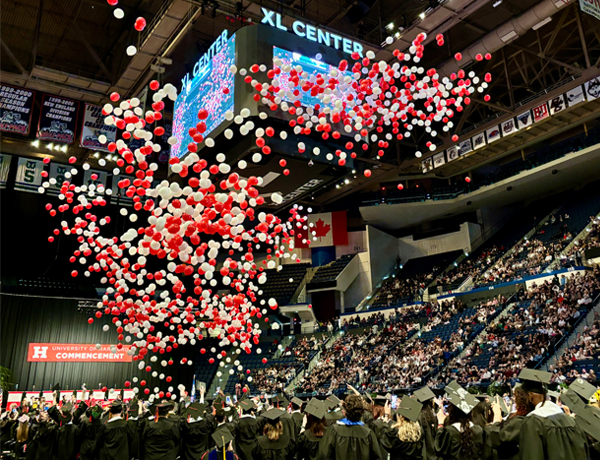 Commencement balloon drop