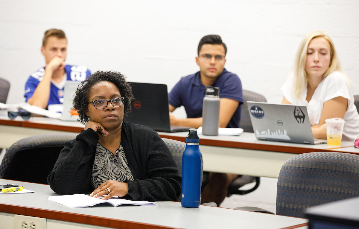 adult students in classroom