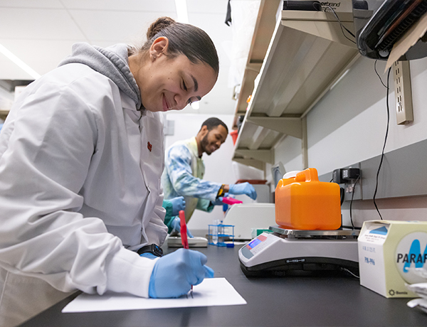 Student in Hydration Lab