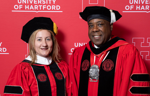 President Ward and Sabrina Trocchi 