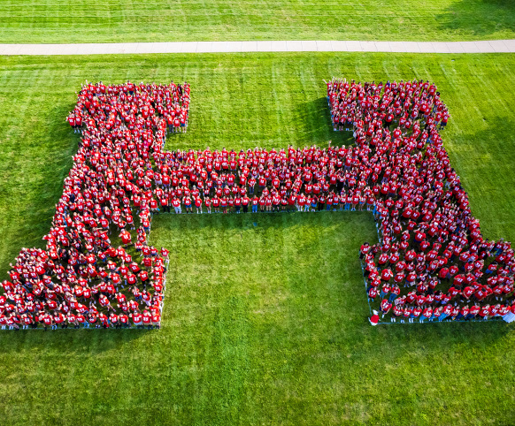 UHart students form an H