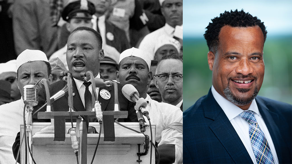 Dr. Martin Luther King Jr. and Jay Williams, president and CEO of the Greater Hartford Gives Foundation