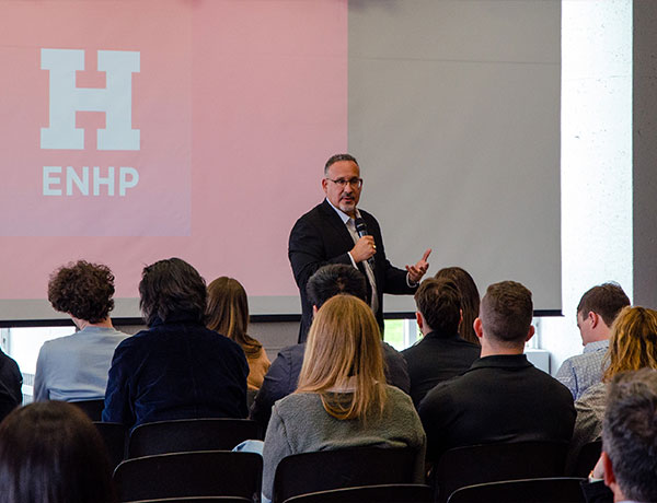 Miguel Cardona speaks at We Are ENHP Day