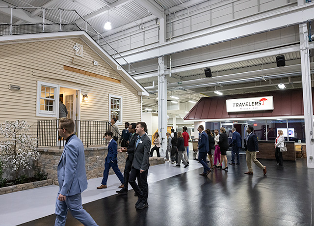 Students visit Travelers during UHart's Career Exploration Day