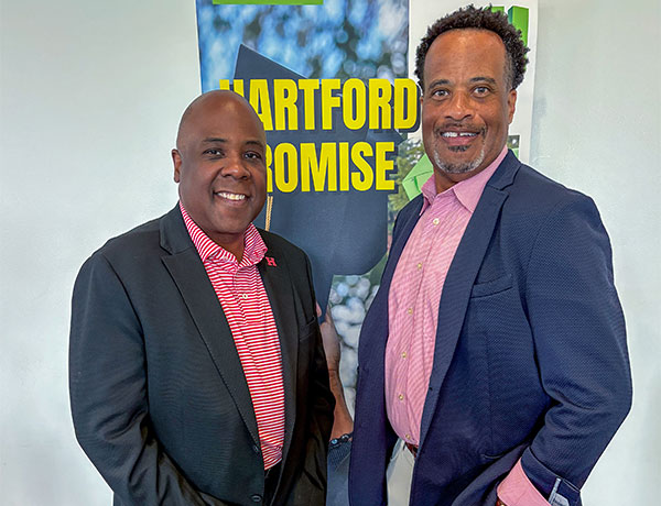 Lawrence P. Ward, president at UHart and Jay Williams, president/CEO, Hartford Foundation for Public Giving
