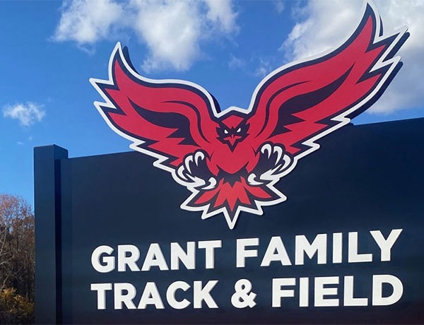 Grant Family Track & Field Sign