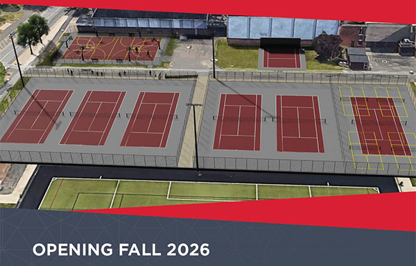 Rendering of Vin Baker Outdoor Athletics and Recreation Complex