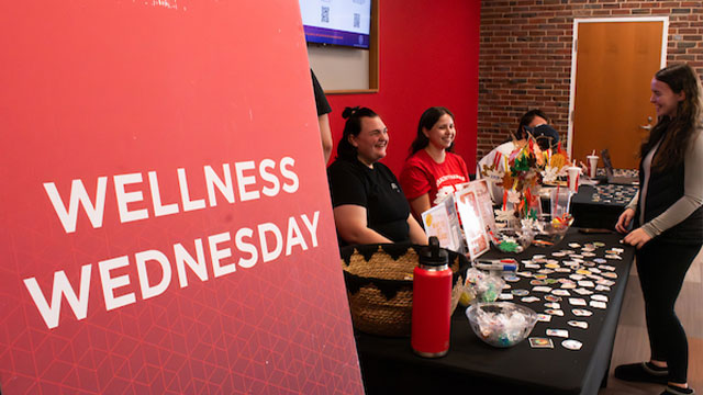 Wellness Wednesday event sign