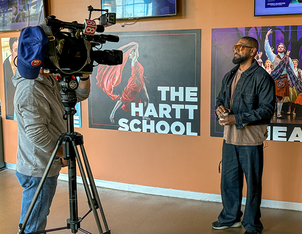 Bryan Terrell Clark being interviewed